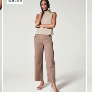 Spanx stretch twill crop pant